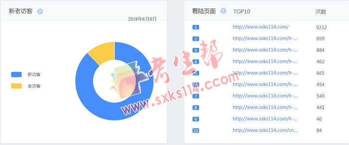3.陕西考生网2019年新老访客着陆页面分析系统.jpg