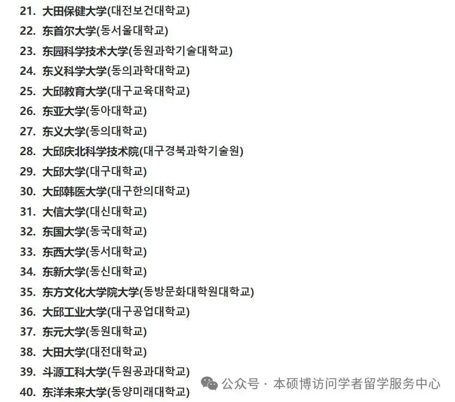 最近15 所韩国大学被中国留学服务中心除名，认证名单仅剩 261 所，新增这5所。