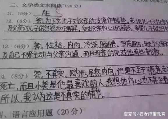 高考阅卷最舒服字体图片