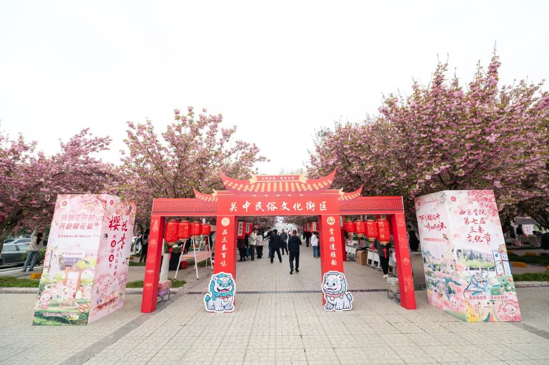 樱漫西京 网润芳华 —西京学院第七届三秦文化节打造网络育人新场景