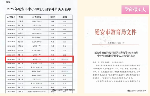 喜报！延川县中学四位教师荣获延安市“教学名师”、“学科带头人”、“教学能手”称号！6.png