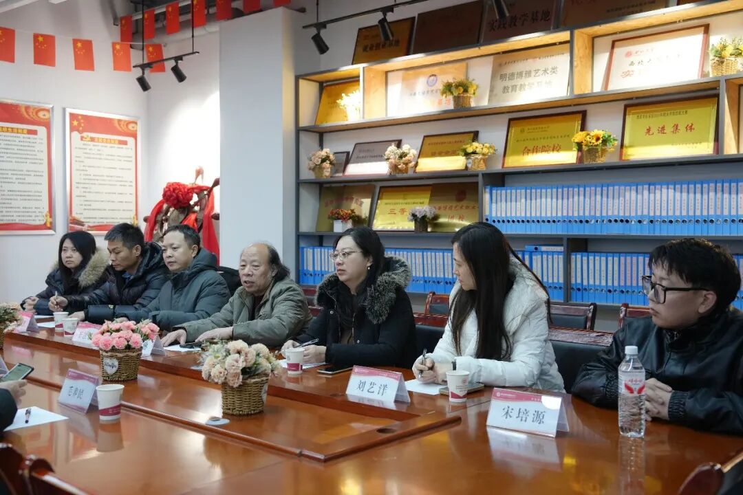 西北大学访企拓岗团到西安博雅艺术职业高中开展调研交流活动