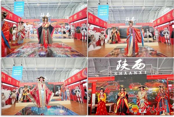 陕耀天津：陕西馆西安康博尔艺术技师学院化妆造型展演活动轰动全场合并3.png