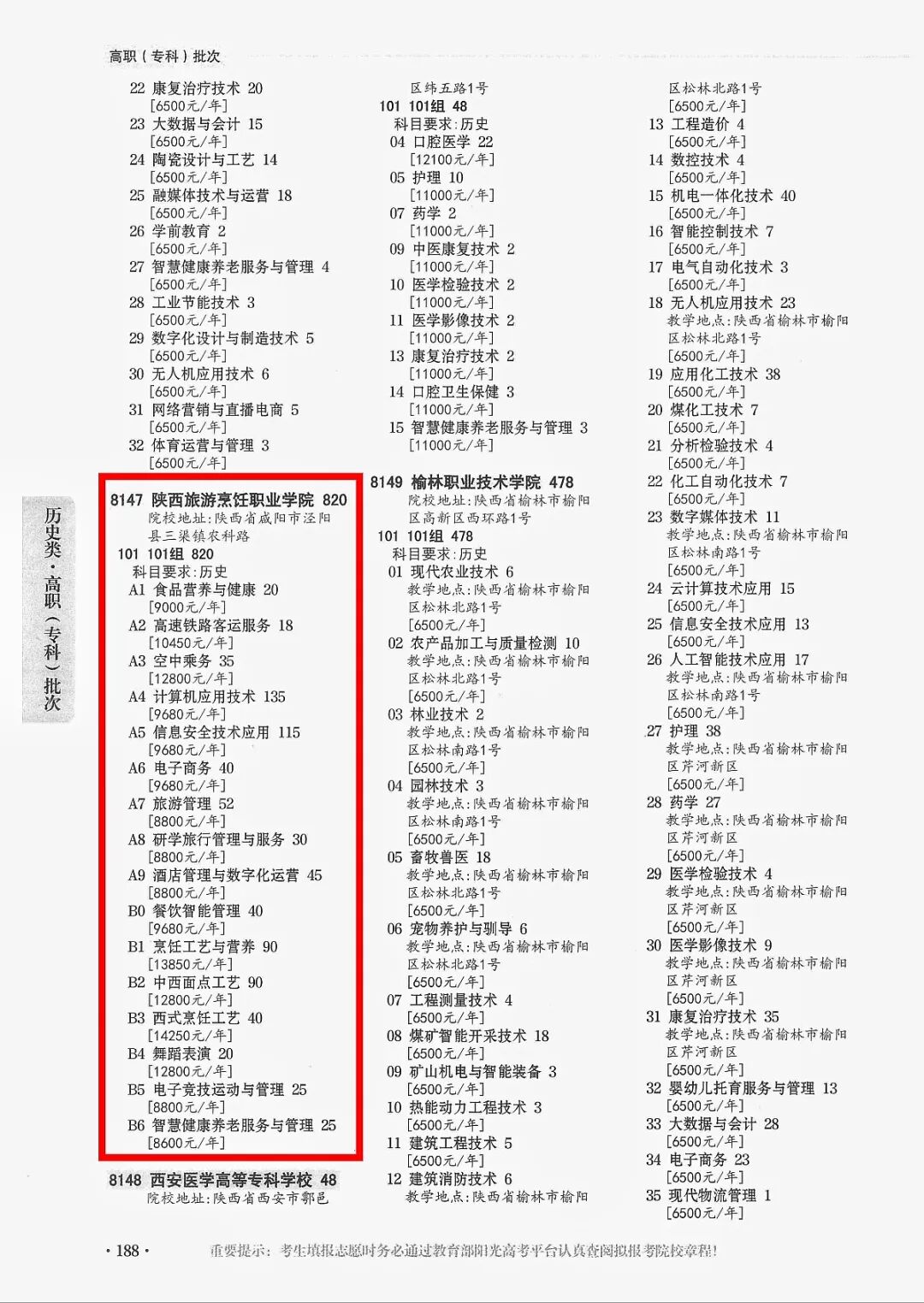 8147呼叫！陕西旅游烹饪职业学院2026高职专科征集志愿公告发布