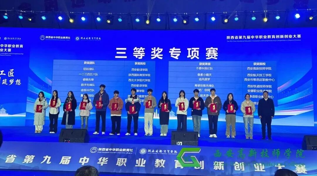 喜报！西安高新技师学院在陕西省第九届中华职业教育创新创业大赛中勇夺多项大奖