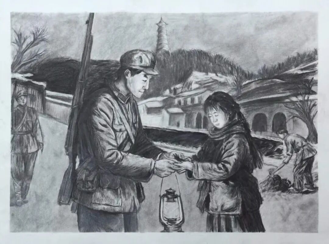 西安博雅艺术职业高中师生用美术作品让延安精神闪耀新时代