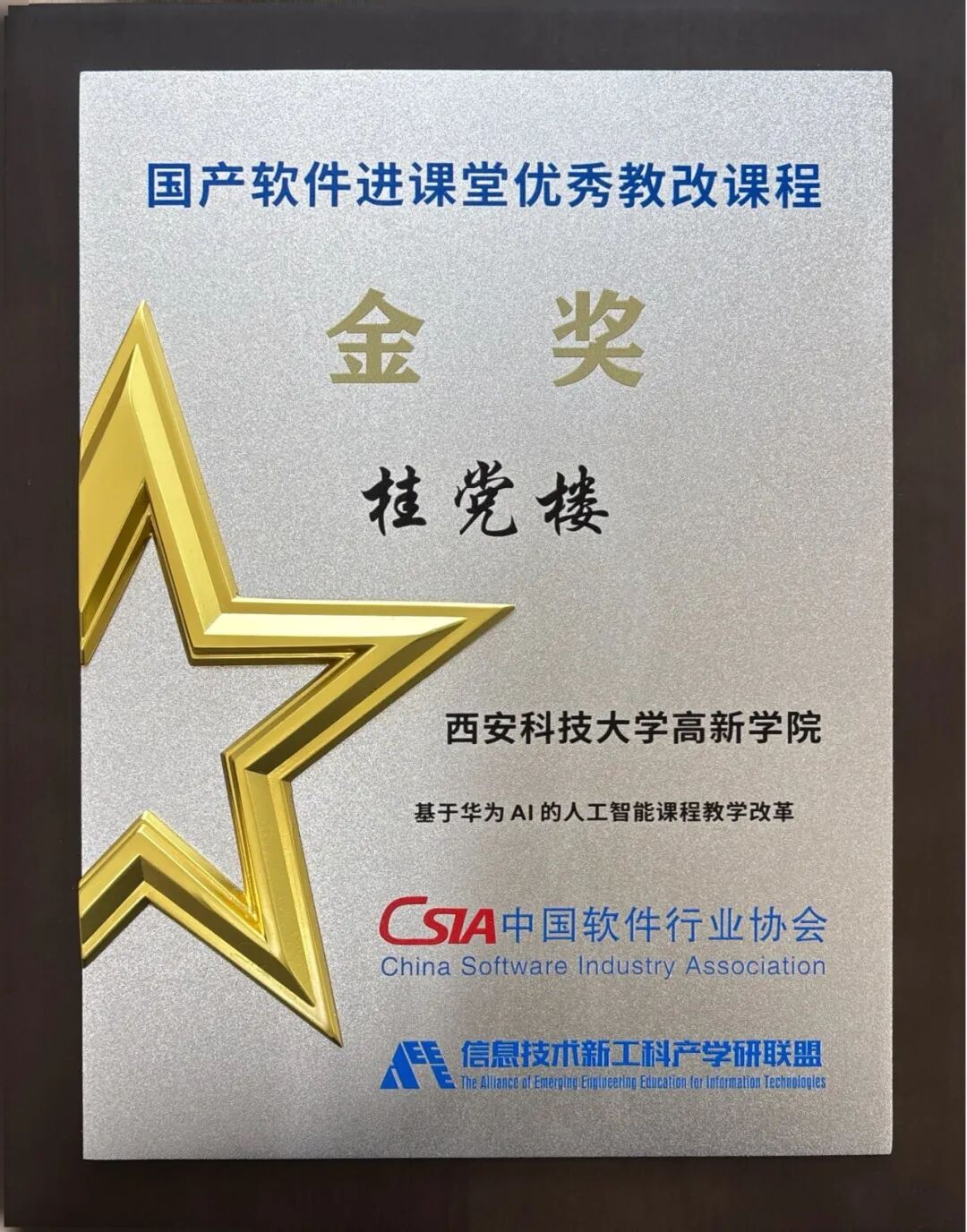 喜报！西安科技大学高新学院AI教改项目荣获全国金奖！