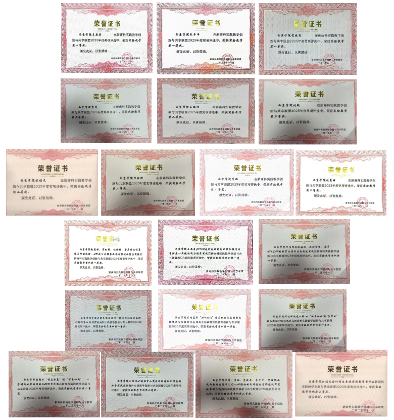 西京学院会计学院教师喜获21项新商科实践教学奖项