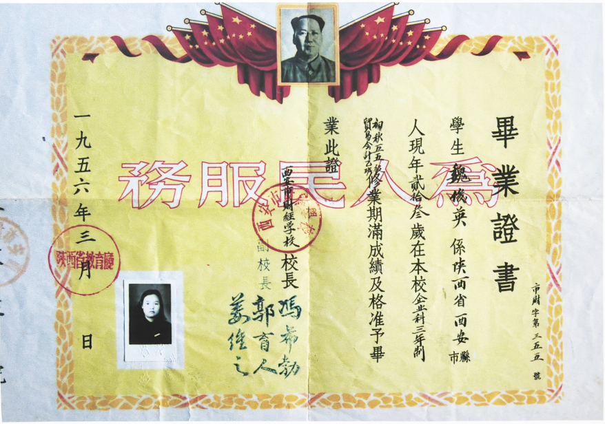 西安市财经学校毕业证书