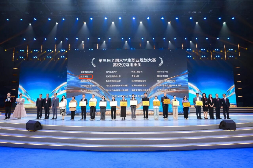 西京学院获第三届全国高校职规赛“优秀组织奖”！学生获铜奖！