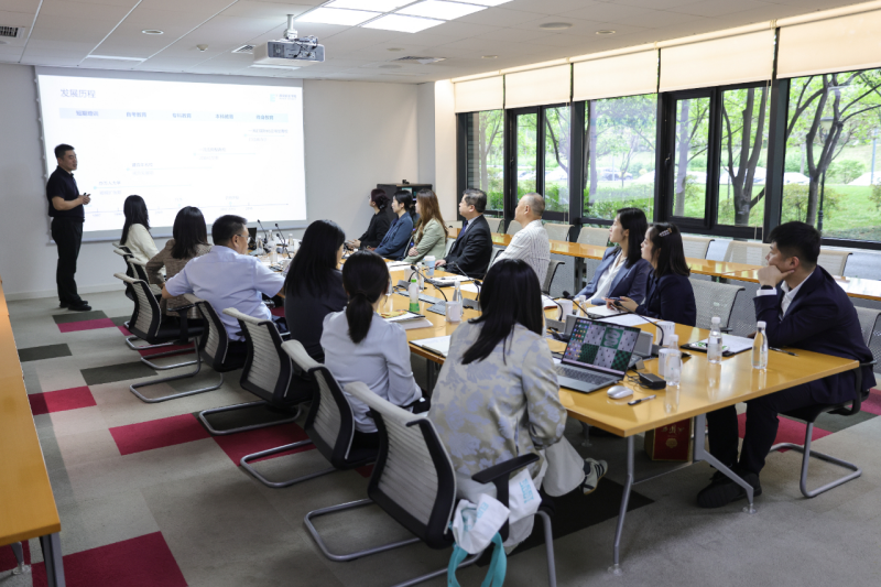 陕西禧福祥集团一行到访西安欧亚学院，共话校企合作新路径