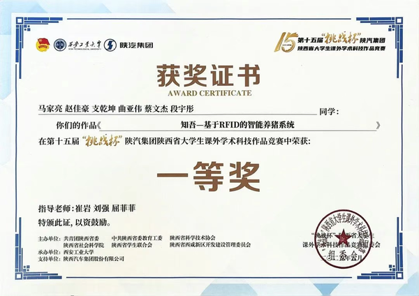 获奖+7！西安明德理工学院在“第十五届‘挑战杯’陕汽集团陕西大学生课外学术科技作品竞赛”中英揽群奖