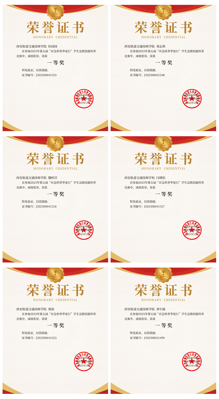 喜报！西安轨道交通技工学校学子在全国应急科普竞赛中斩获佳绩！