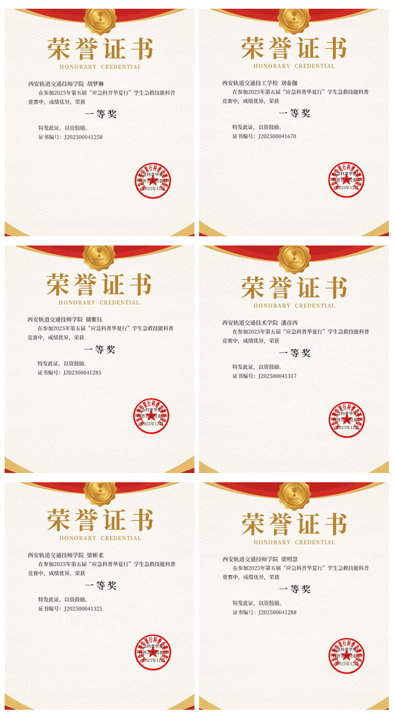 喜报！西安轨道交通技工学校学子在全国应急科普竞赛中斩获佳绩！