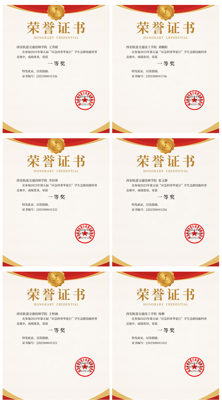 喜报！西安轨道交通技工学校学子在全国应急科普竞赛中斩获佳绩！