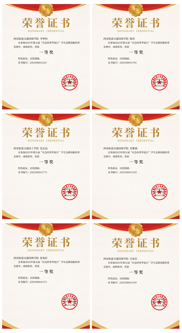 喜报！西安轨道交通技工学校学子在全国应急科普竞赛中斩获佳绩！