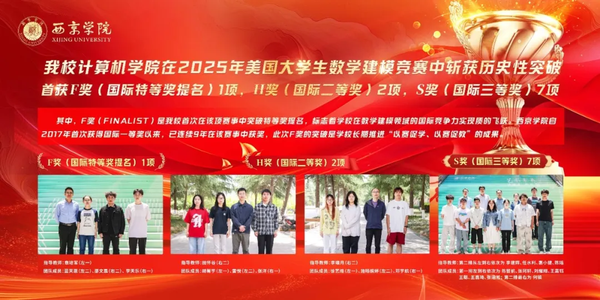 祝贺！西京学院师生在2025年美国大学生数学建模竞赛中首获F奖（国际特等奖提名）