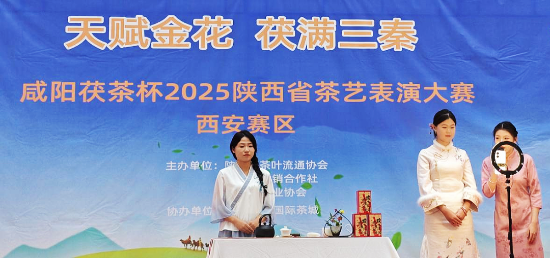 优秀！陕西旅游烹饪职业学院学子征战陕西省茯茶表演大赛西安赛区