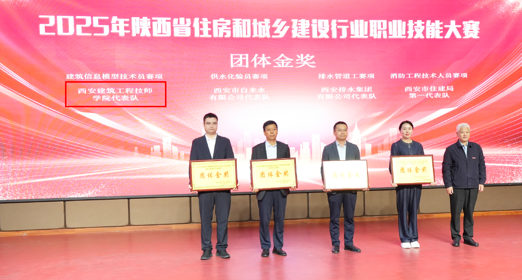西安建筑工程技师学院荣获团体金奖