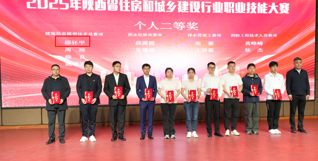 西安建筑工程技师学院荣获团体金奖