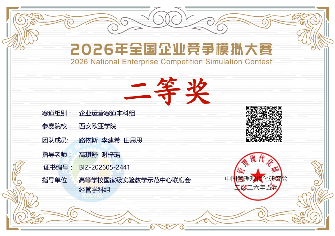 金奖！多项全国一等奖！西安欧亚学院春季学期获奖捷报发布