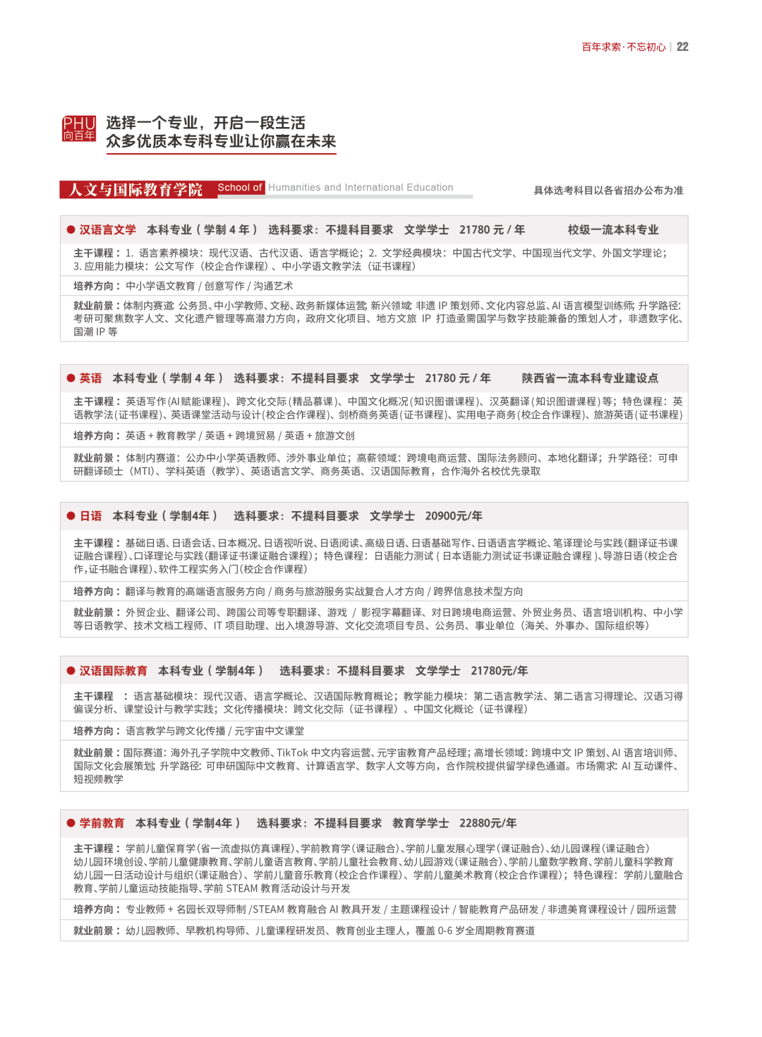 西安培华学院2025年招生简章